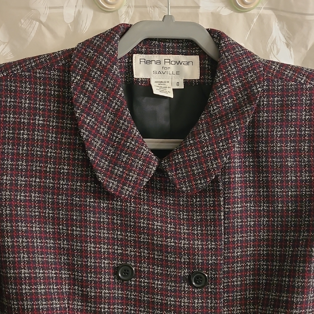 Plaid Double-Breasted Jacket - Picture 2 of 5
